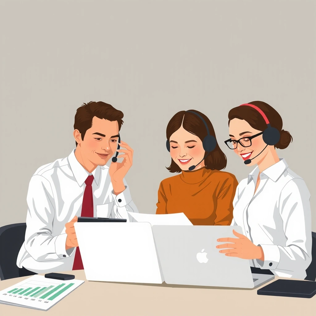 Customer support illustration